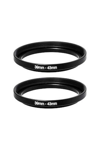 Ayex 39mm 43mm Step-up Ring Lens Filtre Adaptörü 39mm Lens İçin 43mm Filtre Dönüştürücü