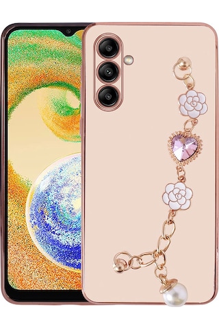 Zore Galaxy Uyumlu A13 5g Kılıf El Tutamaçlı Kamera Korumalı Taka Silikon Kapak - Pembe Pembe