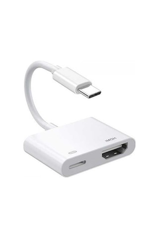 Fastbuy iPhone Uyumlu 16/15 Serisi Usb-c-hdmı Adaptör: 4k 30hz Tv Bağlantısı, Spor/film/oyun, Kolay Kurulum
