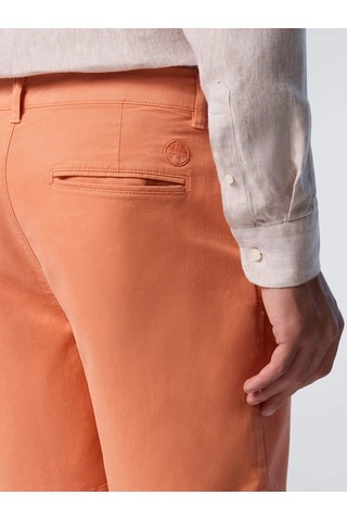 North Sails Star Regular Fit Chino Erkek Şort-33509 Turuncu