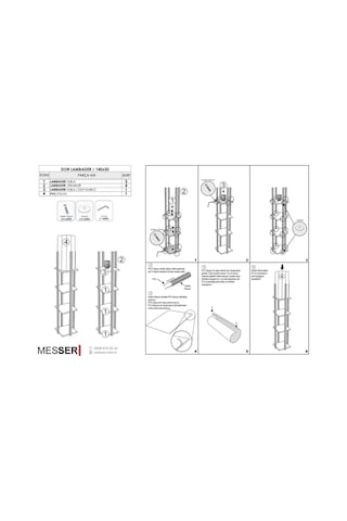 Barok Raflı Lambader Kahverengi