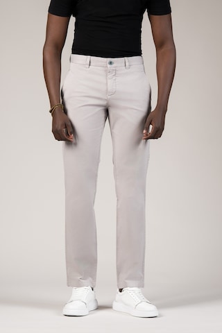 Akçaylar Regular Fit Pamuklu Arka Beli Lastikli Yazlık Chino Pantolon gri