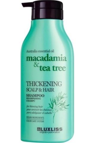 Luxliss Thickening Macadamia Tea Tree Thickening Scalp- Hair Shampoo 500 ML