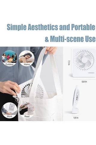 Masaüstü Usb Mini Fan - Beyaz Ha63sl Beyaz