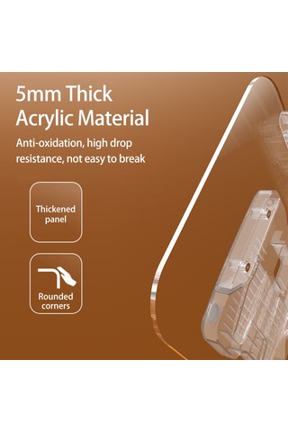 Symbee R23 Akrilik Okuma Tutucu - 13 Açı Ayarlı, 14-17.3 İnç Dizüstü/tablet Uyumlu, Taşınabilir Gümüş