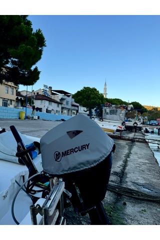 Tekne Motor Kılıfı Dıştan Takma Marin Deri Mercury 30 Hp