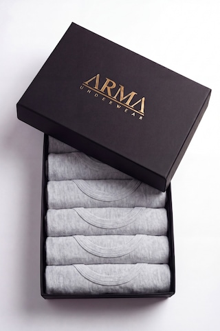 Arma Yıldız Erkek Premium %100 Pamuk Gri Atlet 6'lı Özel Hediye Kutulu Damat Bohçası Çeyiz Seti
