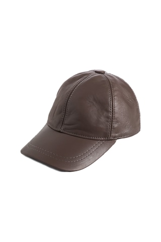 Shopiolog Unisex Hakiki Deri Beyzbol Kep