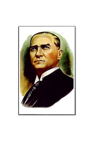 Mustafa Kemal Atatürk Portre Raşel Dijital Baskı Bayrak 600x900