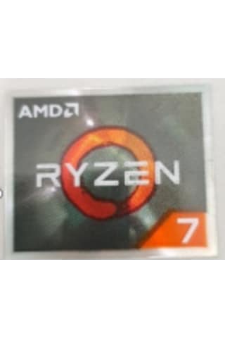 OEM AMD RYZEN 7 Sticker v2 Etiket D131