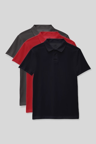 Standart Fit Basic Polo Yaka 3lü Paket Lacivert-koyu Gri-fiesta Unisex Çocuk T-shirt - 11330 Lacivert - Beyaz