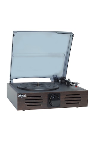 Midex MTX-106BN 3 Devir Nostaljik Retro Pikap Plak Çalar + İğne