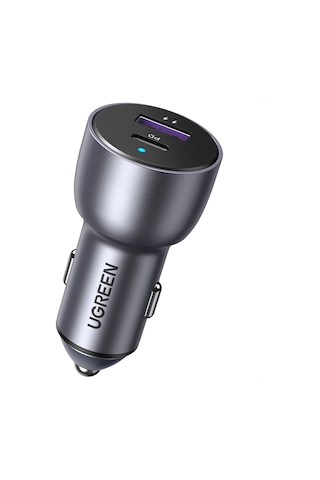 Ugreen 52.5w Qc Pd Hızlı Araç İçi Şarj Cihazı Çakmaklık Adaptörü 1xusb-c, 1xusb-a, Uzay Grisi, 60980