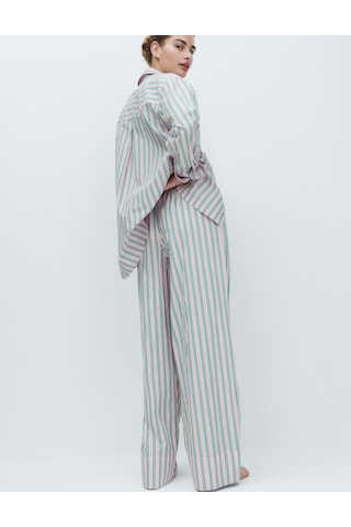 Marks & Spencer Poplin Pijama Altı Pembe