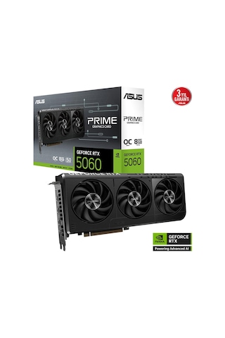 Asus Prıme-rtx5060-o8g, 8gb, 128bit, Gddr7, 1xhdmı, 3xdp Gamıng Ekran Kartı