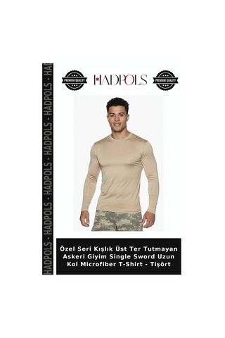 Hadpols Özel Seri Kışlık Üst Ter Tutmayan Askeri Giyim Single Sword Uzun Kol Microfiber T-shirt - Tişört Diğer