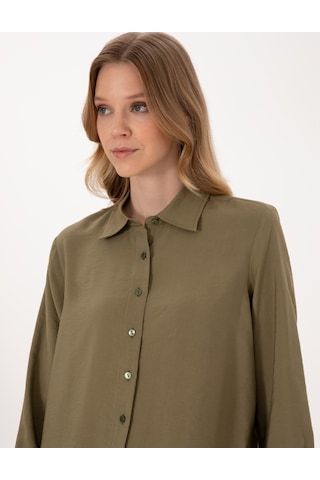 Pierre Cardin Kadın Haki Gömlek Desenli 50318219-vr027 Haki