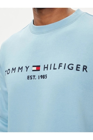 Tommy Hilfiger Erkek Sıfır Yaka Sweatshirt Buzmavisi