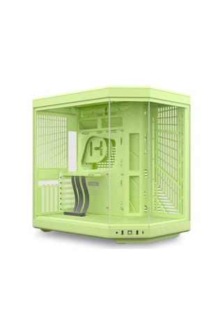 Y70 Matcha Milk Temperli Cam Usb 3.2 E-atx Dual Chamber Mid Tower Gaming Kasa Cs-hyte-y70-mm