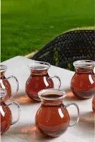 6'lı Bardak Set Pleasure Borosilikat Cam Isıya Dayanıklı Keyfi Ala Kulplu Çay Fincanı Bardağı