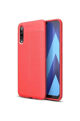 Galaxy M30 Kılıf Zore Niss Deri Desenli Silikon Kılıf
