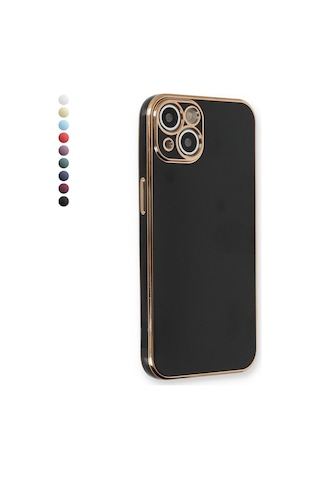 Apple Uyumlu iPhone 15 Kılıf Luxury Seri Kamera Korumalı Silikon Kapak