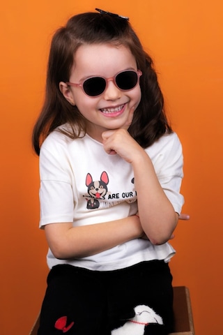 Yeni-unisex 1-5 Yaş Polarize Pembe Çocuk Güneş Gözlüğü Pembe