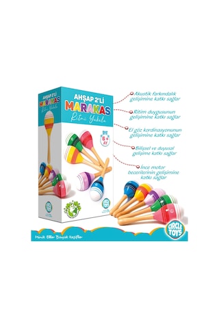 Circle Toys Ahşap 2'li Marakas