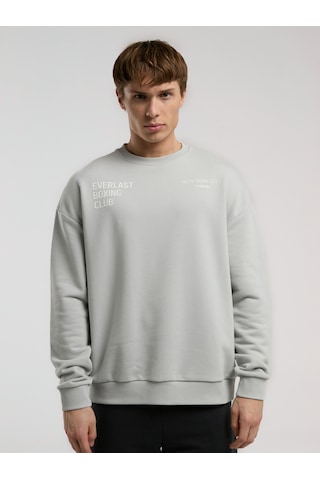 Everlast Boxing Club Açık Gri Erkek Sweatshirt Açık Gri