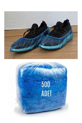 Geneloem Çift Lastikli Kalın Tip Galoş Mavi 500'lü