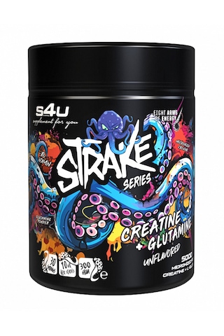 S4u Strake Series Creatine + Glutamine 300g Aromasız Aromasız