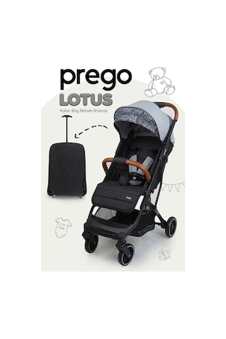 Prego Lotus Tek Elle Katlanabilir Kabin Boy Bebek Arabası