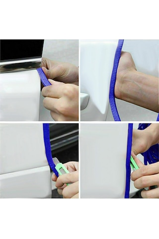 Araç Kapı Koruma Fitili Çarpma Çizilme Önleyici Fitil Mavi 5 Mtre