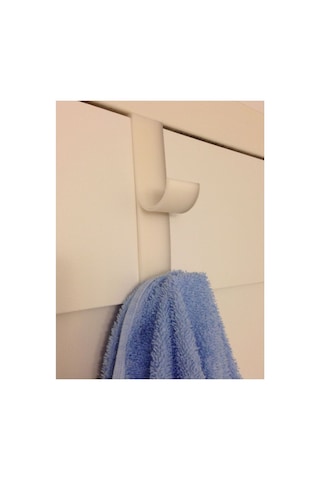 2'li Banyo Askısı, Duşakabin Askısı, Kapı Askısı,şık Tasarım Beyaz