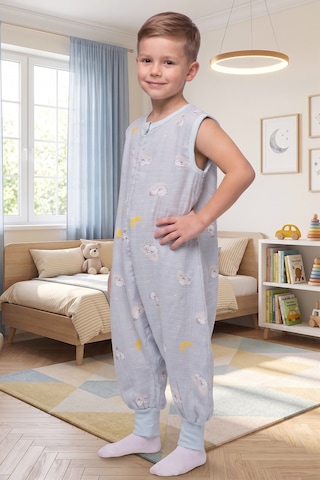 Babymod Müslin 0-5 Tog Kolsuz Kız Erkek Çocuk Uyku Tulumu Mavi