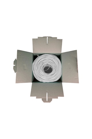 Powergate Cat6-box-gy, 23awg 0,57mm, Utp, Cat6 Kablo, 305m, Gri