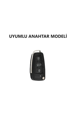 Audi A1 A3 A4 A5 A6 A7 & Q3 Q5 Q7 Q8 & Tt S3 S4 S6 Rs Silikon Anahtar Kılıfı Kırmızı