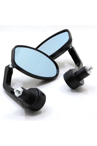 Motosiklet Gidon Aynası Köşeli Siyah Siyah