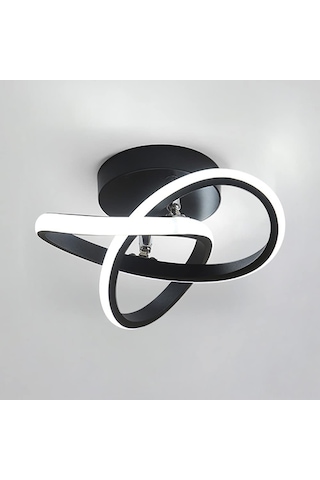 Neevoyu Siyah Treflor Led Tavan Lambası 3 Renk Ayarı 22w 10-15m² 110-220v Yatak Odası Salon Koridor İçin Siyah