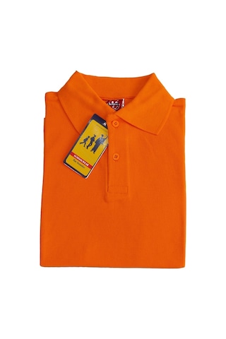 Angelos Girls Kız Çocuk Okul Tarz %100 Pamuk T-shirt -5-17 Yaş Ag006 Turuncu