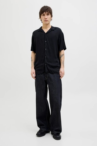 Jack & Jones Jjejeff Solid Resort Erkek Gömlek Siyah