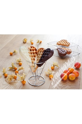 Glanz Neumarker Çubukta Kalp Waffle Plakası