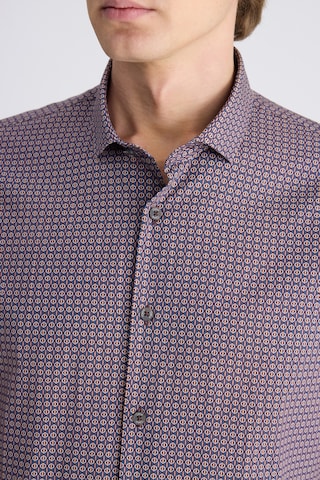 Twn Slim Fit Karma Renk Baskılı %100 Pamuklu Gömlek 1ec02ad01288m Z02