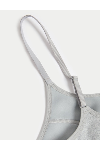 Marks & Spencer 2'li Pamuklu Crop Top İlk Sütyenim T33009602 Siyah Mix