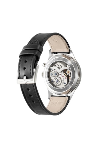 Vulcain Cricket President 39mm Blue - Sapphire Caseback Limitli Üretim Mekanik Alarm Erkek Kol Saati Metalik