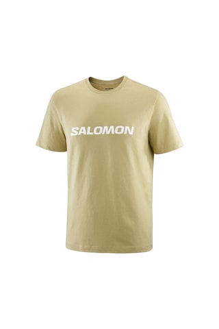 Salomon Salomon Salomon Logo Erkek Bej Tişört De5 Bej