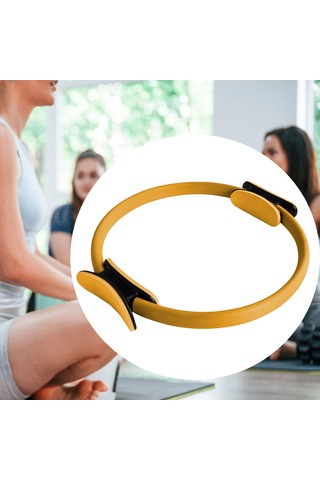 Suntek Pilates Ring Tonlama Uyluk Bacaklar Direnç Yoga Sarı Sarı