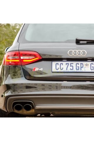 Audi S4 Arka Bagaj Arma Logo Amblem Paslanmaz Çelik Yüksek Kalite