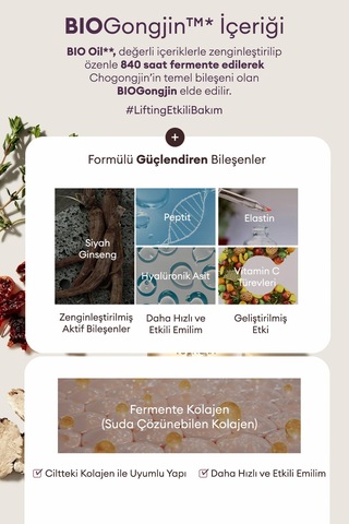 Missha Chogongjın Youngan Jin Lifting Kırışıklık Karşıtı, Sıkı Görünüm Sunan Nemlendirici Ampul