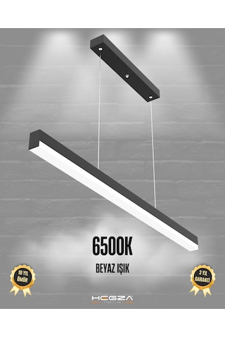 Magro 80cm Siyah Kasa, Beyaz Işık Modern Sarkıt Led Avize Siyah